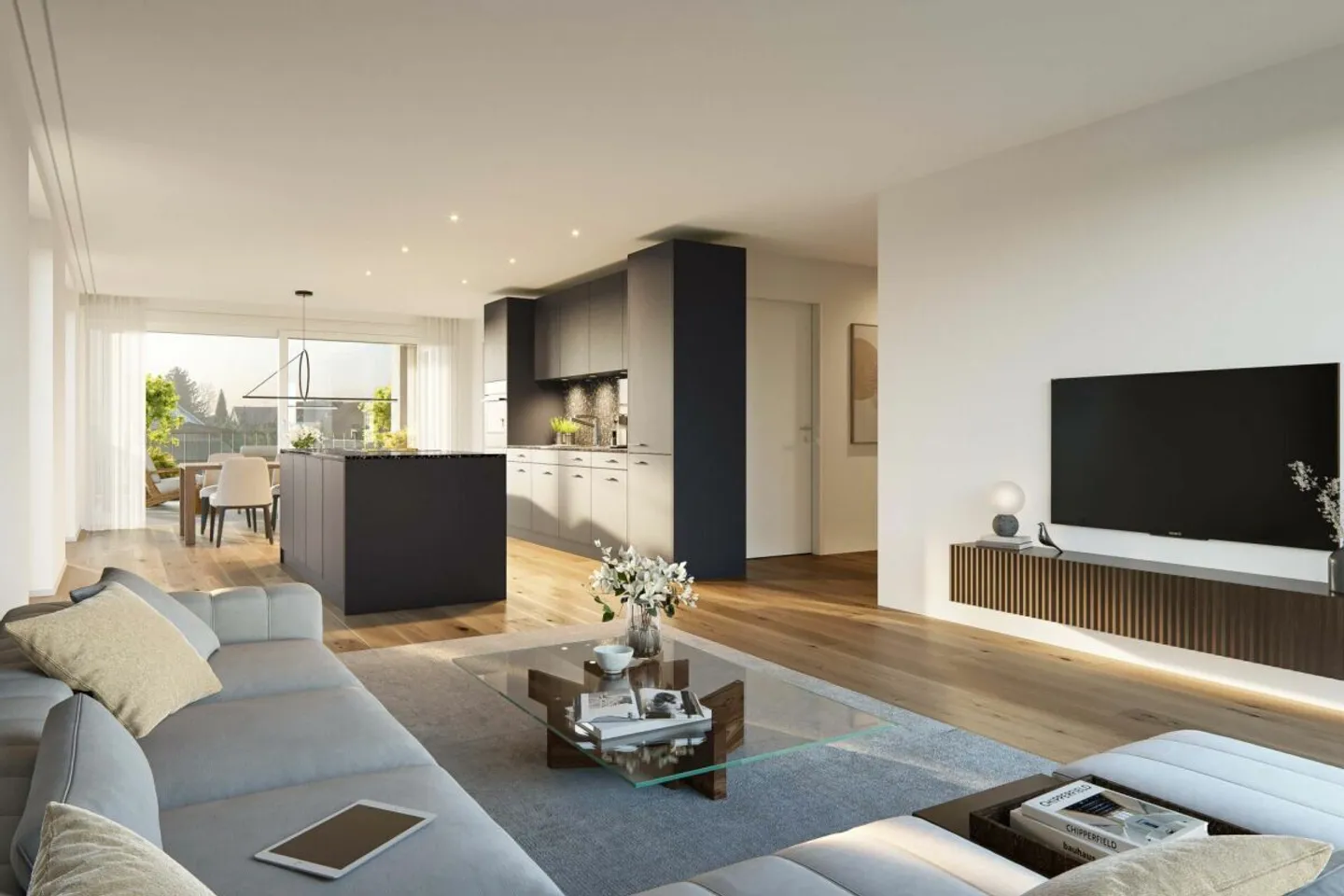 NEUBAU "ALPENBLICK" - grosszügige 3.5-Zi. Wohnung mit unverbaubarer Weitsicht - Foto 1 von 4