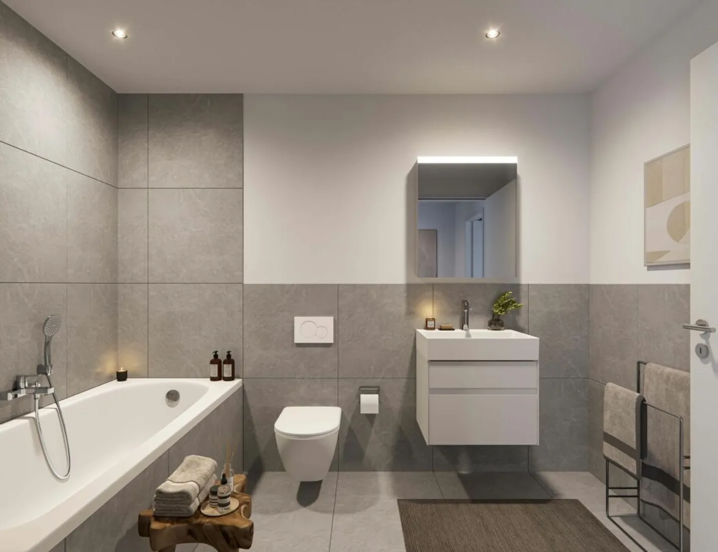 NEUBAU "ALPENBLICK" - grosszügige 3.5-Zi. Wohnung mit unverbaubarer Weitsicht - Foto 3 von 4