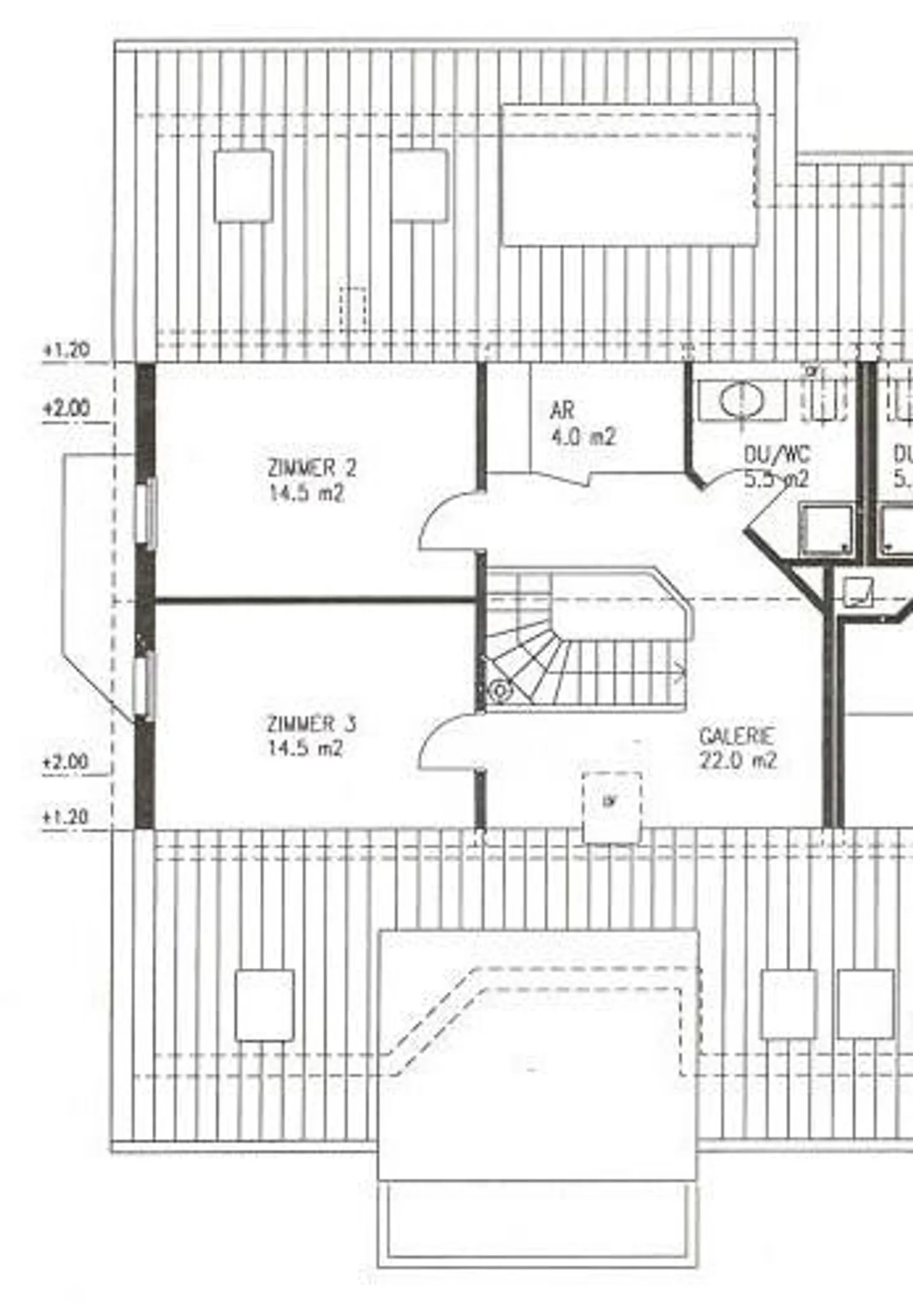 Appartement en duplex de 5,5 pièces adapté aux familles avec beaucoup d'espace - Photo 7 sur 7