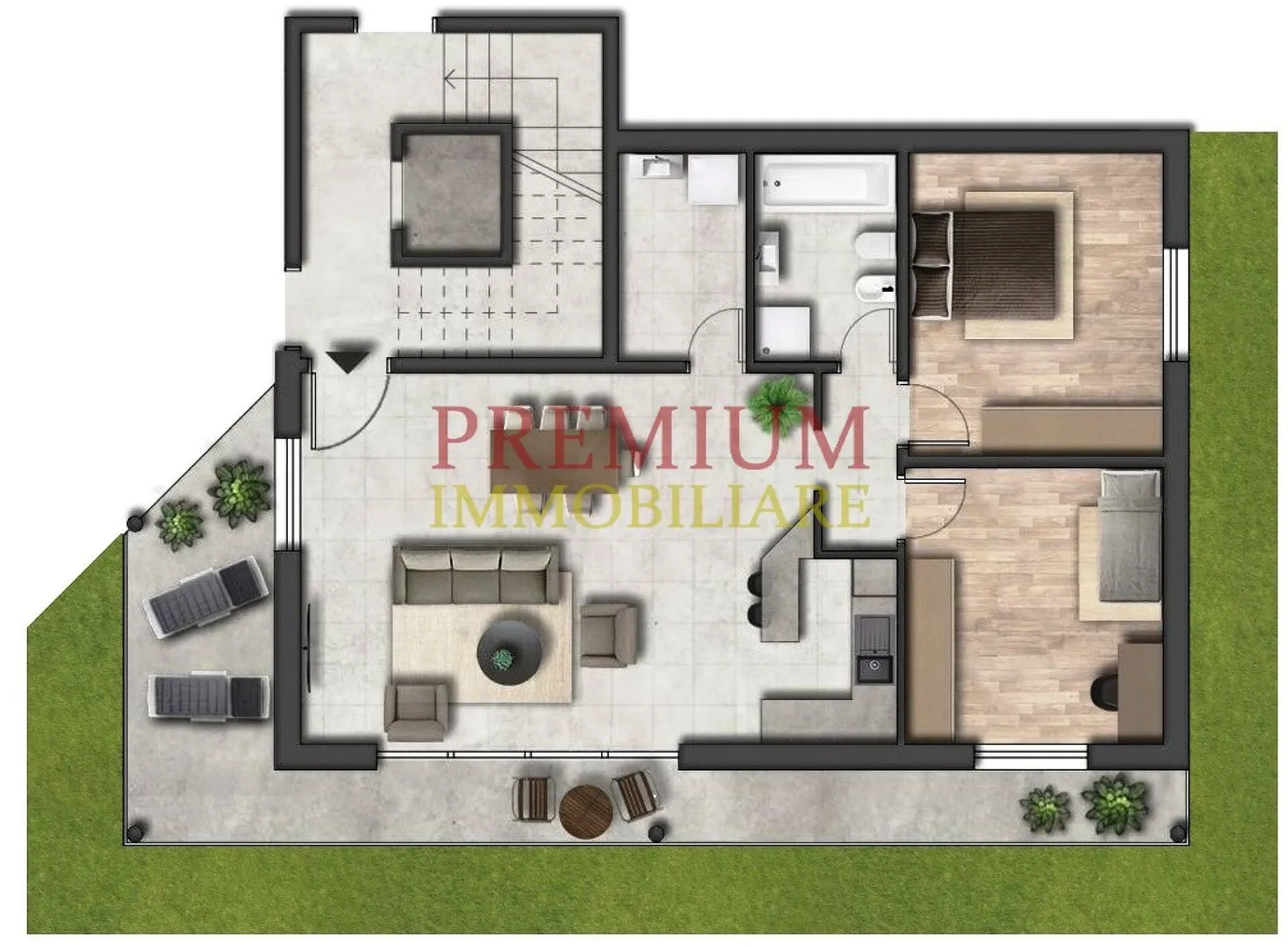 3.5 ROOMS WITH GARDEN - Photo 3 of 8