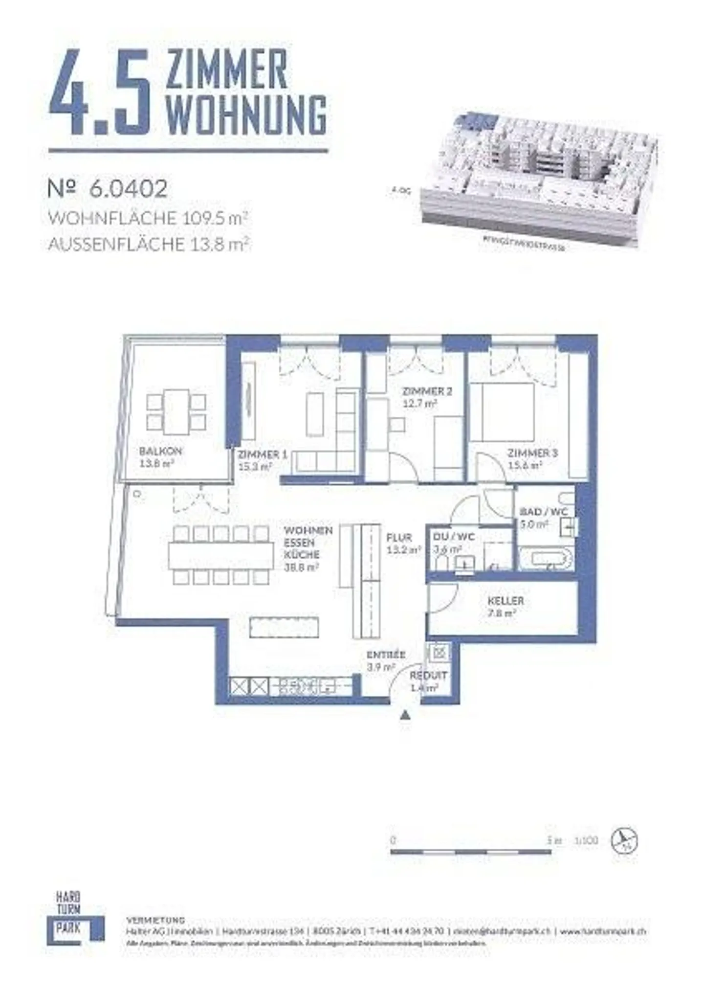 Appartement moderne de 4,5 pièces à Zurich-Ouest - Photo 9 sur 10