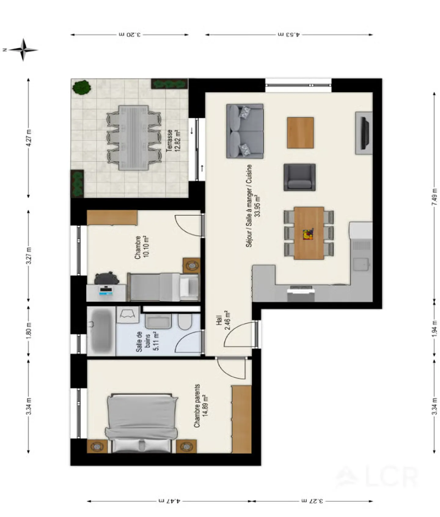 Beautiful 3.5-room apartment in Corminboeuf - Photo 4 of 9