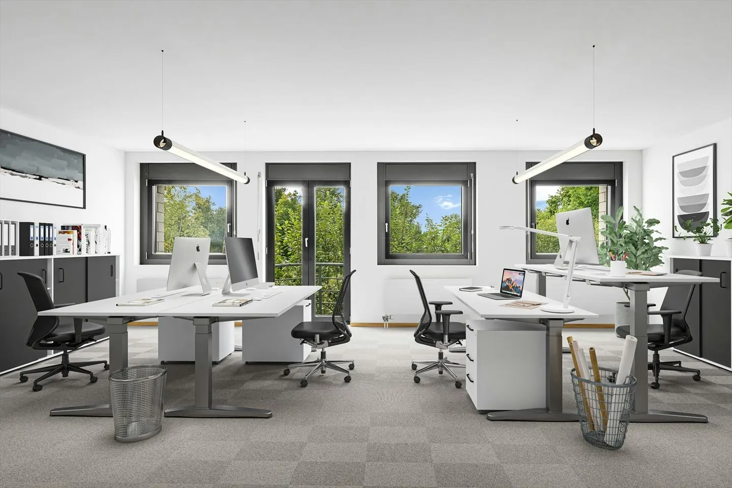 Büroflächen mit flexiblem Ausbaukonzept von 170 - 530 m2 im Business Center G15 - Foto 2 von 9