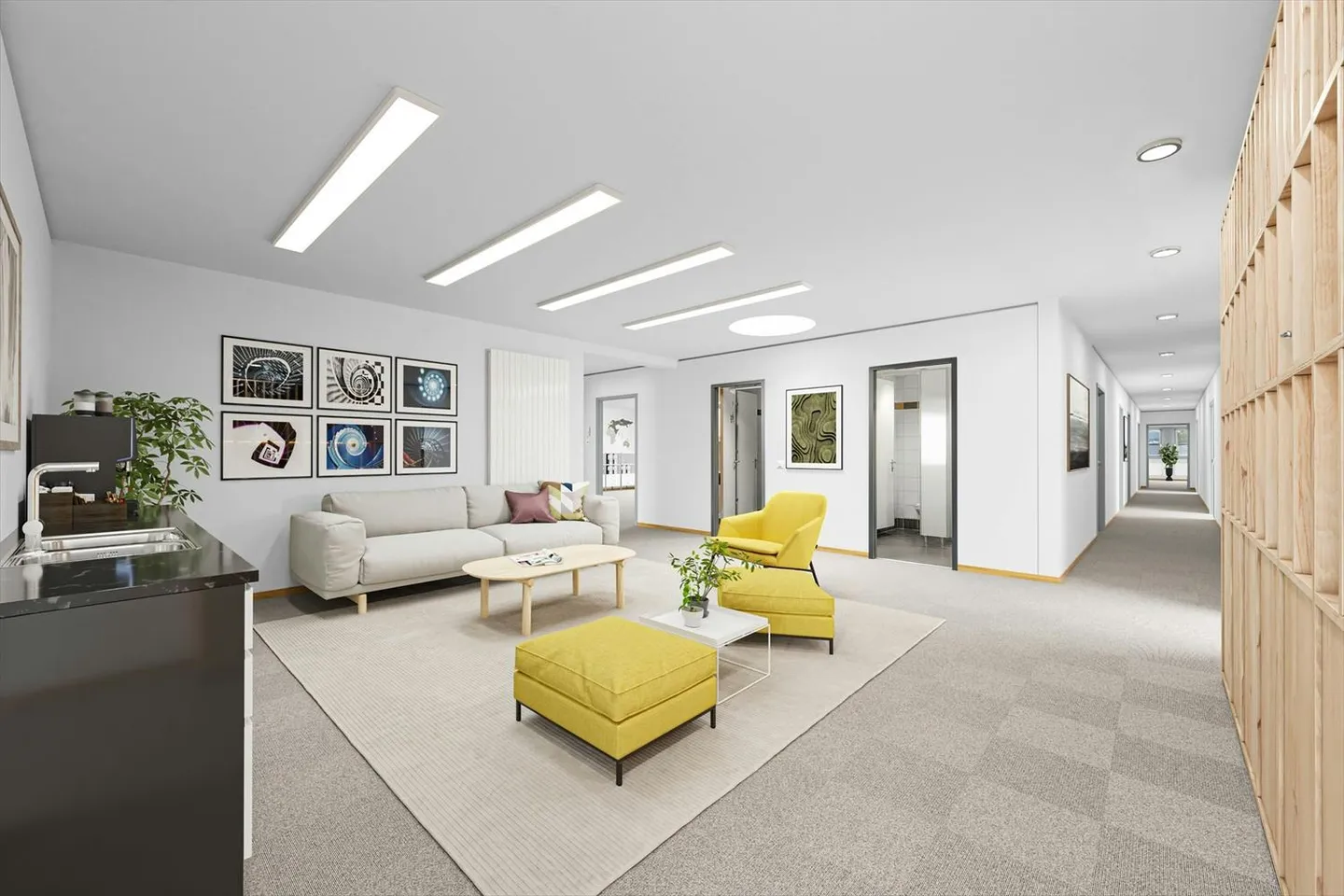 Büroflächen mit flexiblem Ausbaukonzept von 170 - 530 m2 im Business Center G15 - Foto 4 von 9