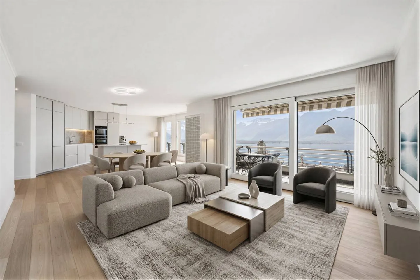 Appartement Élégant avec Vue sur le Lac - Photo 4 sur 13