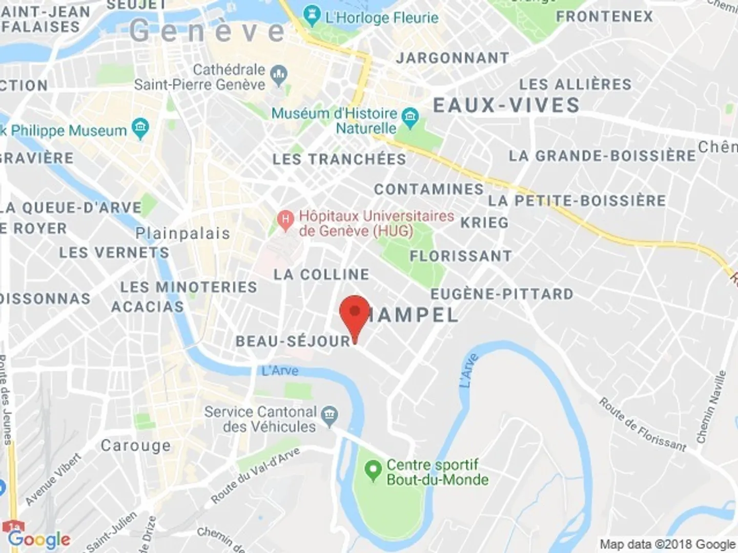 Place de parking au sous-sol à Champel - Photo 1 sur 1