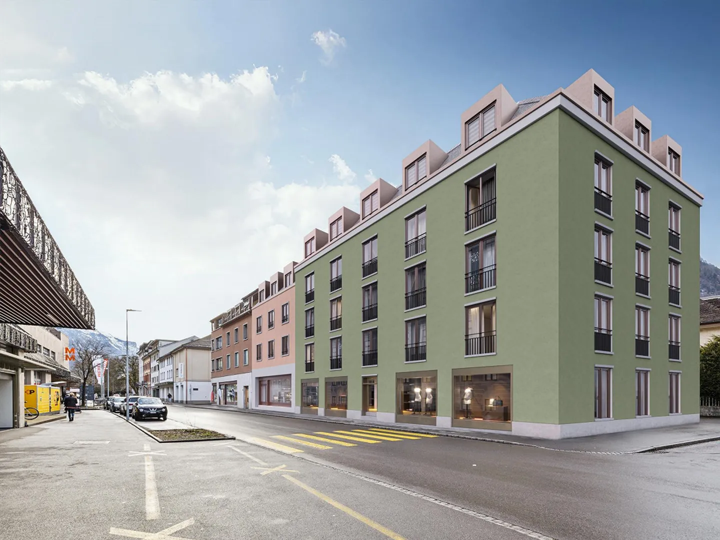 Nouvelle construction - appartement en attique de 4,5 pièces avec loggia et grande terrasse sur le toit - Photo 1 sur 3