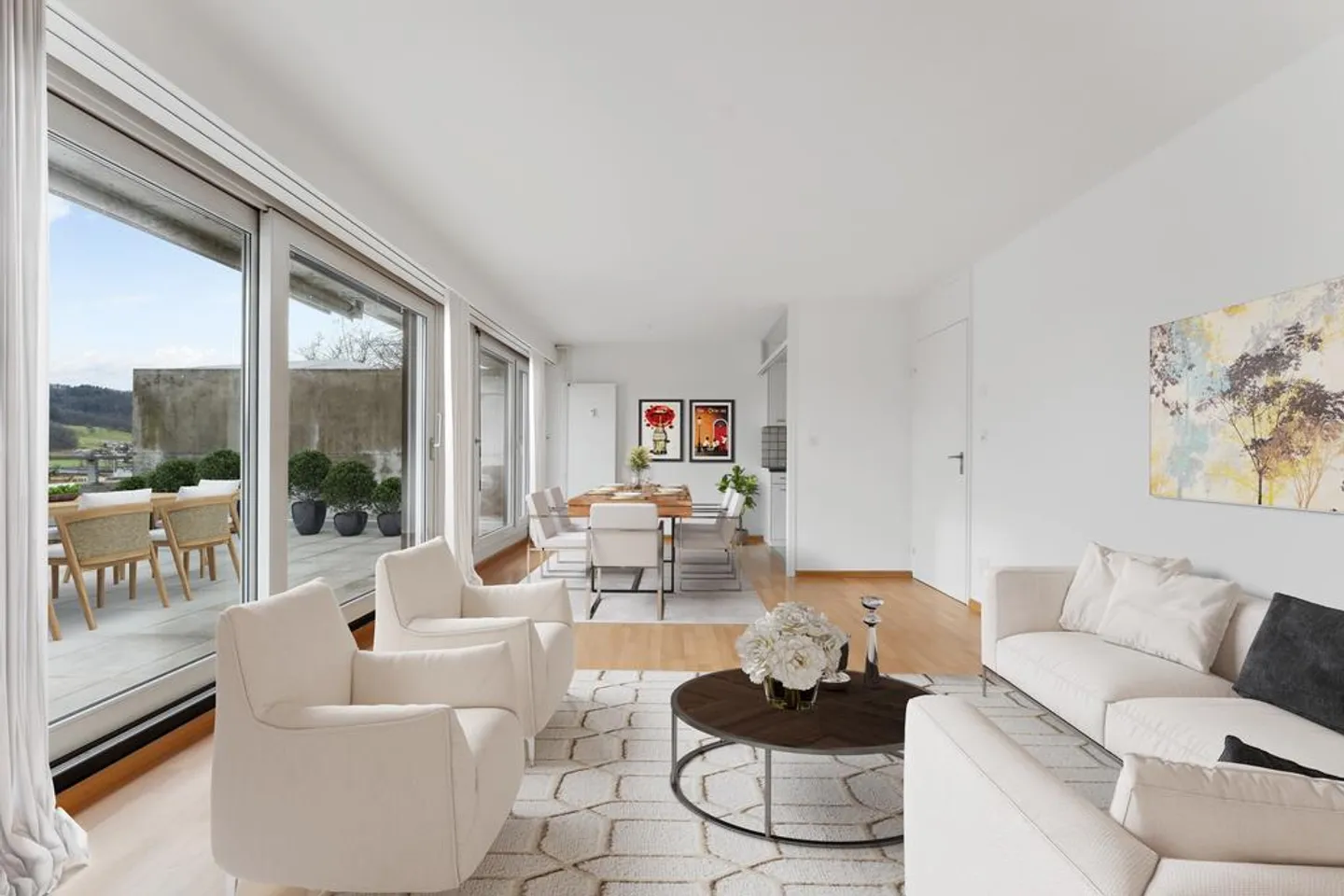 Appartamento luminoso su Sonnenhügel con grande terrazza - Foto 1 di 11