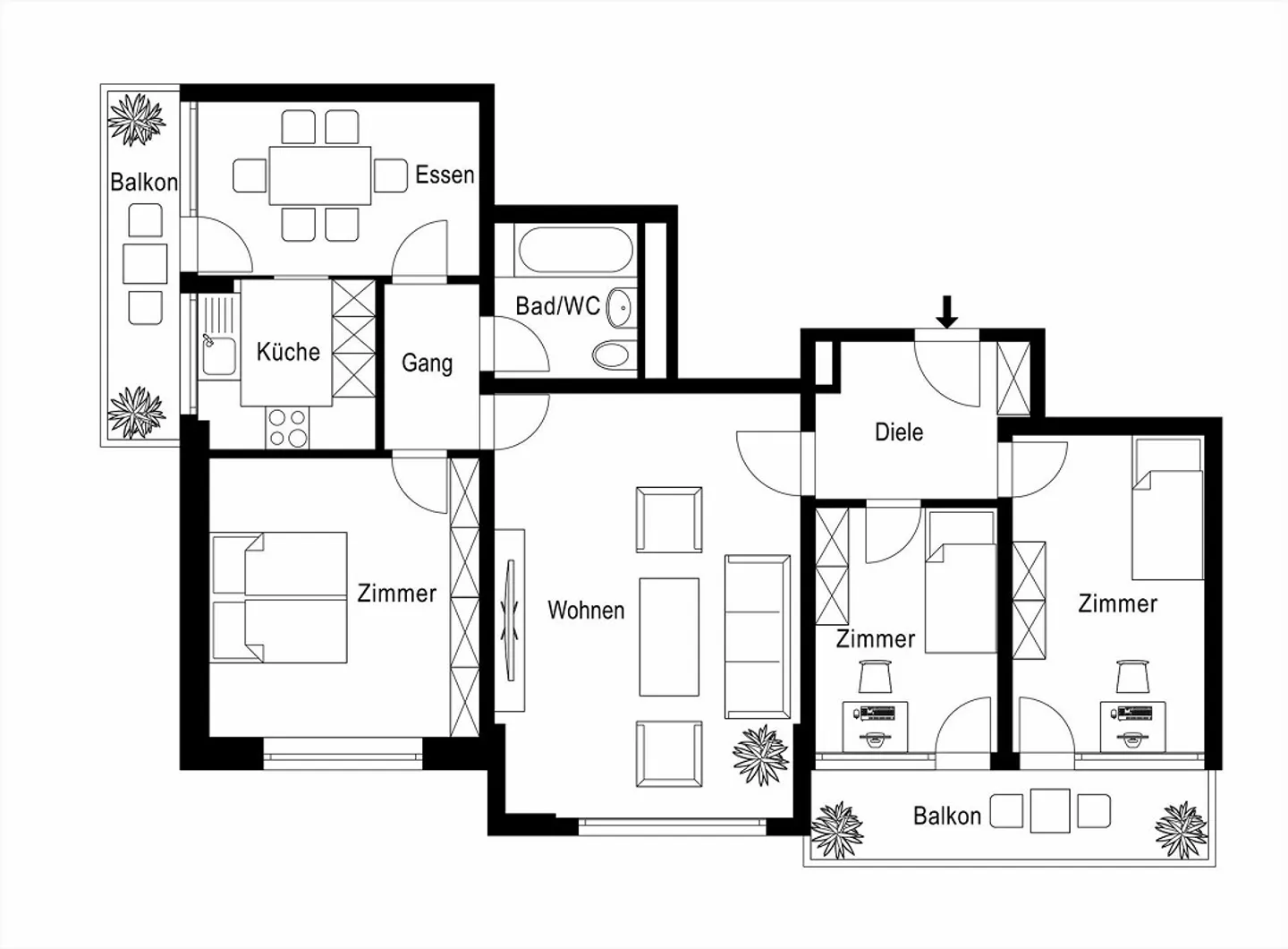 Appartement moderne pour navetteurs - Photo 10 sur 10
