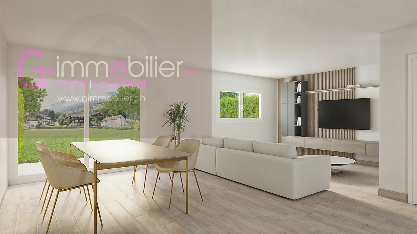 Projet unique sur les hauteurs de Monthey, dans un quartier de villas - Photo 3 sur 12
