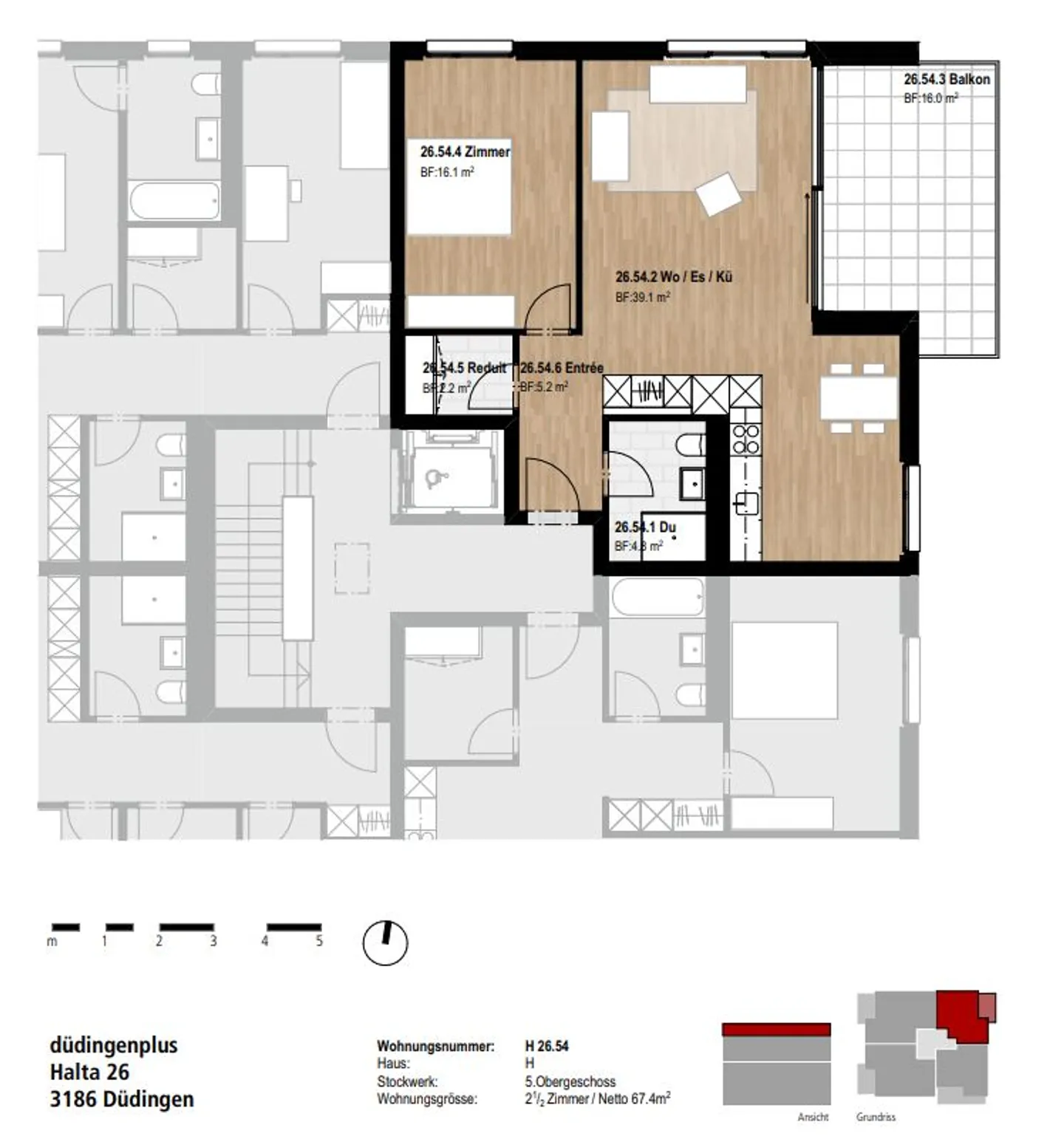 Appartamento 2.5 stanze - Foto 6 di 7