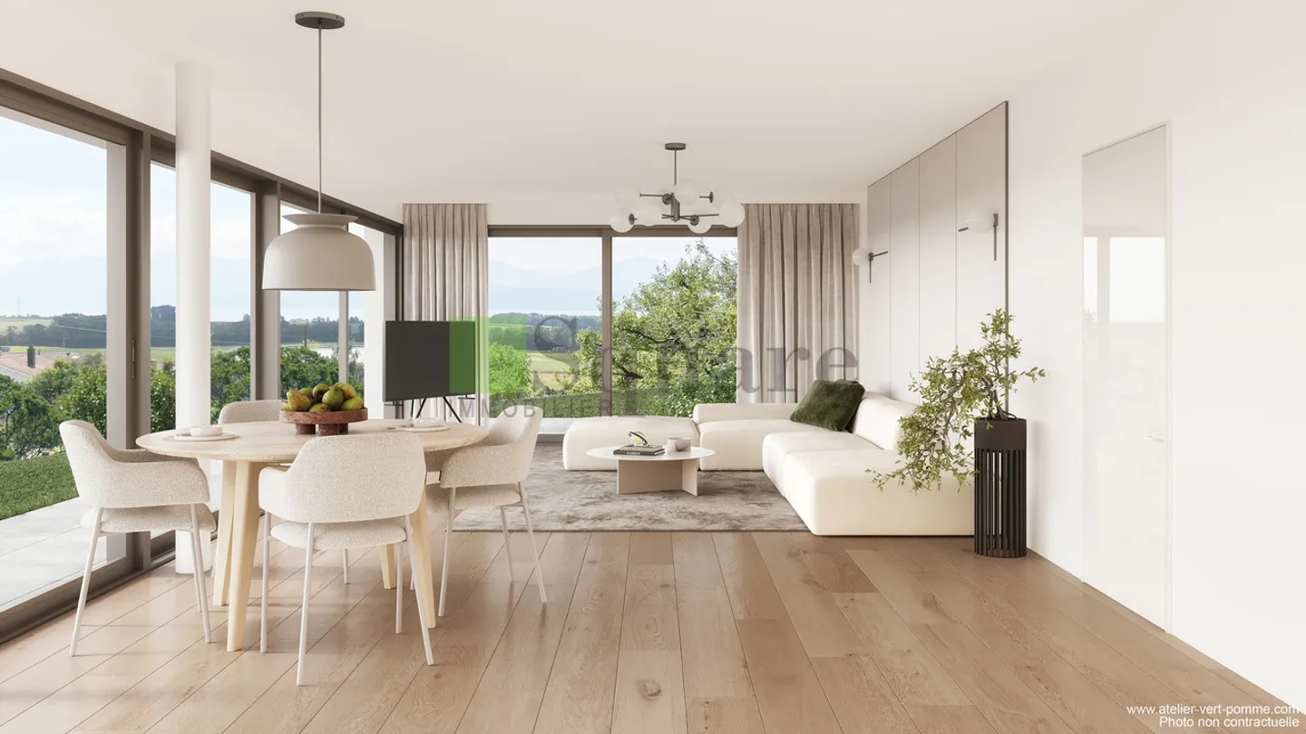 Wunderschöne 4,5 Zimmer in einer neuen Residenz im Herzen der Weinberge - Foto 1 von 5