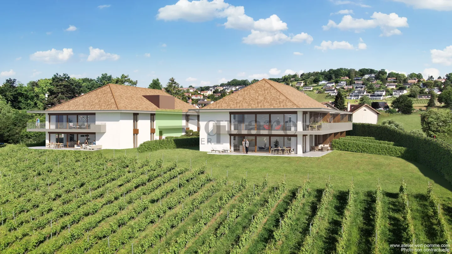 Wunderschöne 4,5 Zimmer in einer neuen Residenz im Herzen der Weinberge - Foto 5 von 5