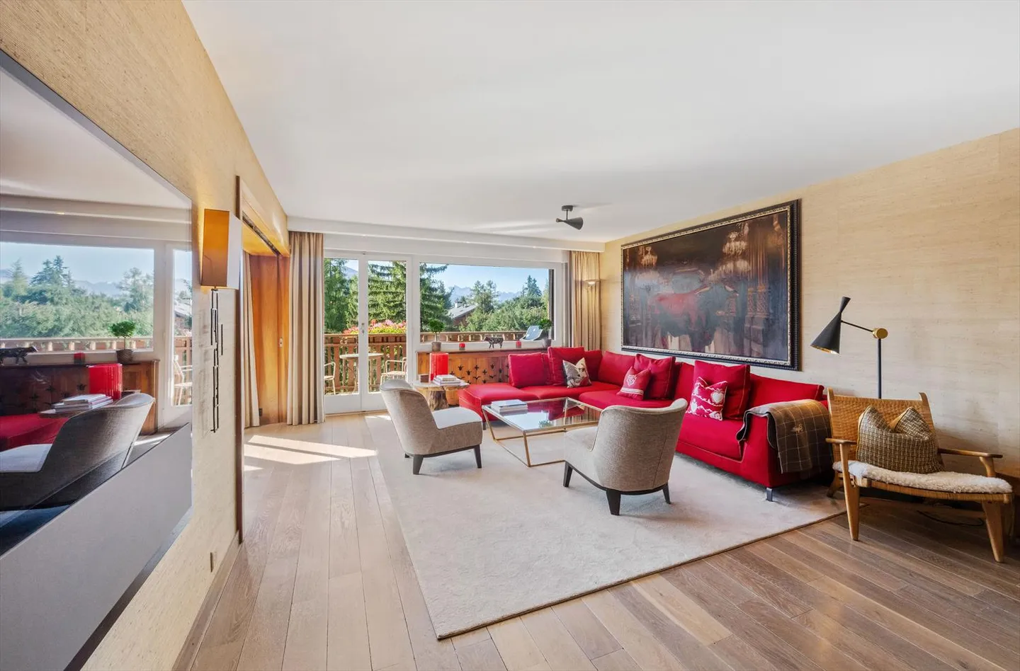 CRANS-MONTANA TSARBOUYE - Bright 4.5-room apartment next to the Jack Nicklaus Golf and the Chemin des Lanternes - Photo 1 of 21