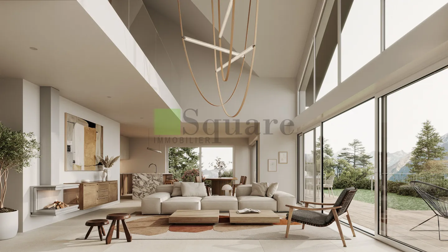 Nuovo progetto per 3 ville separate appena fuori Montreux - Foto 4 di 11