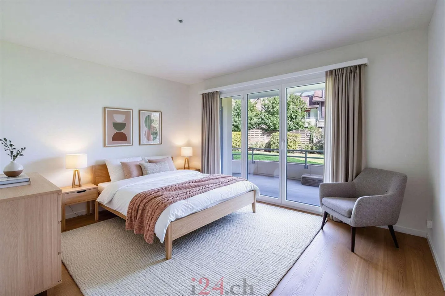 5.5 Zi-Erdgeschosswohnung an ruhiger Lage mit Terrasse und Balkon - Photo 8 of 14