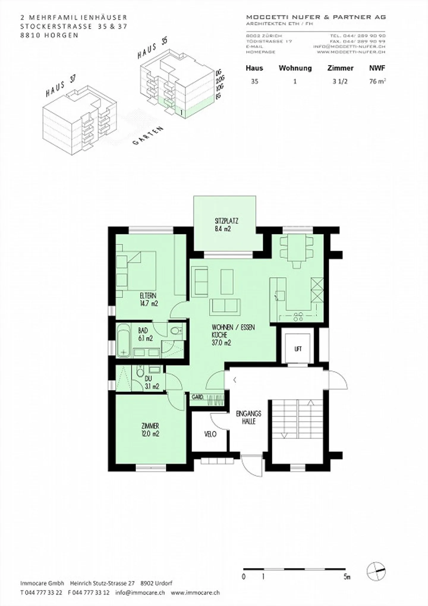 Moderno appartamento con giardino di 3,5 stanze - Foto 12 di 12