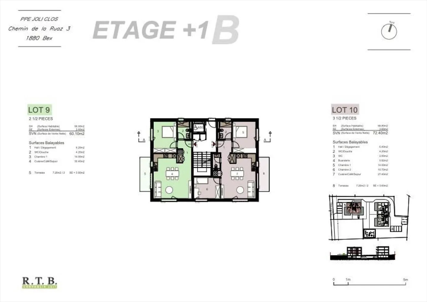 Apartment 3.5 rooms in Bex - Photo 9 of 13