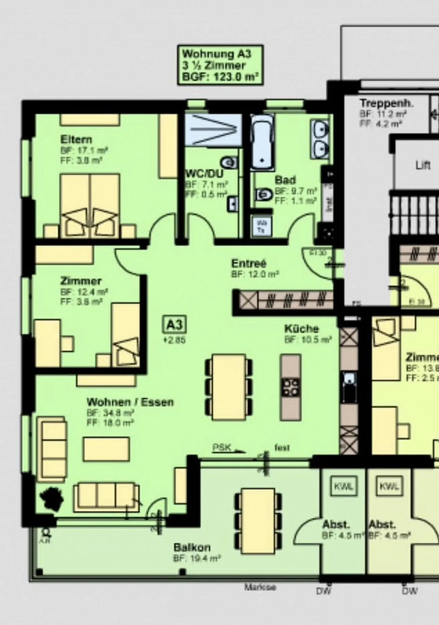 Appartement 3.5 pièces disponible à partir du 01.05.2026 - Photo 8 sur 8