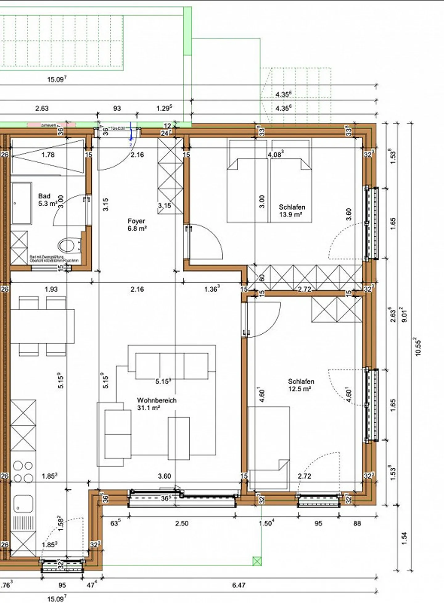 Nouvel appartement moderne et lumineux de 3,5 pièces avec balcon - Photo 7 sur 7