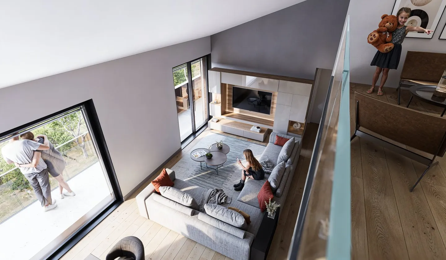 BOSCO LUGANESE – STYLE AND ELEGANCE ON TWO LEVELS – 4.5 ROOMS (APP. 5) - Photo 2 of 6