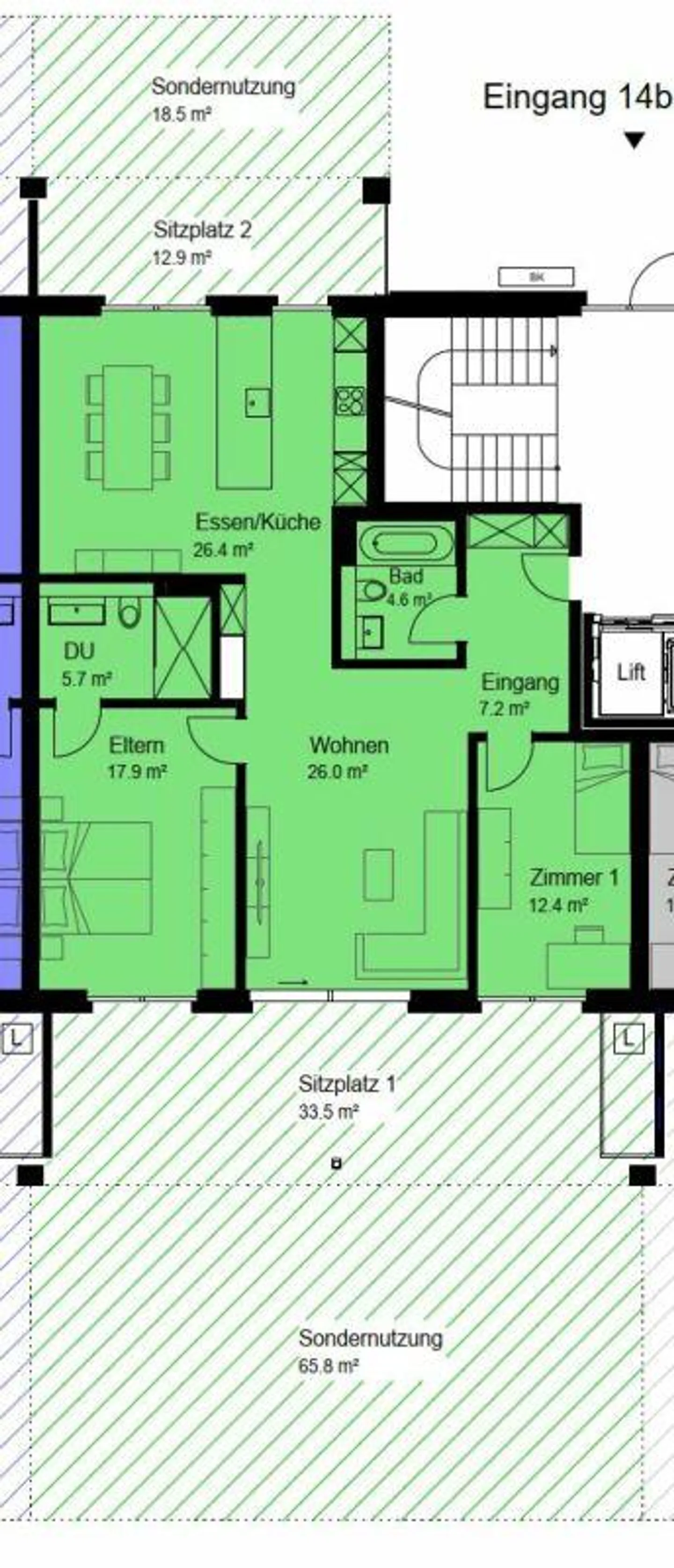 Modernes Apartment in Aadorf - Foto 9 von 9