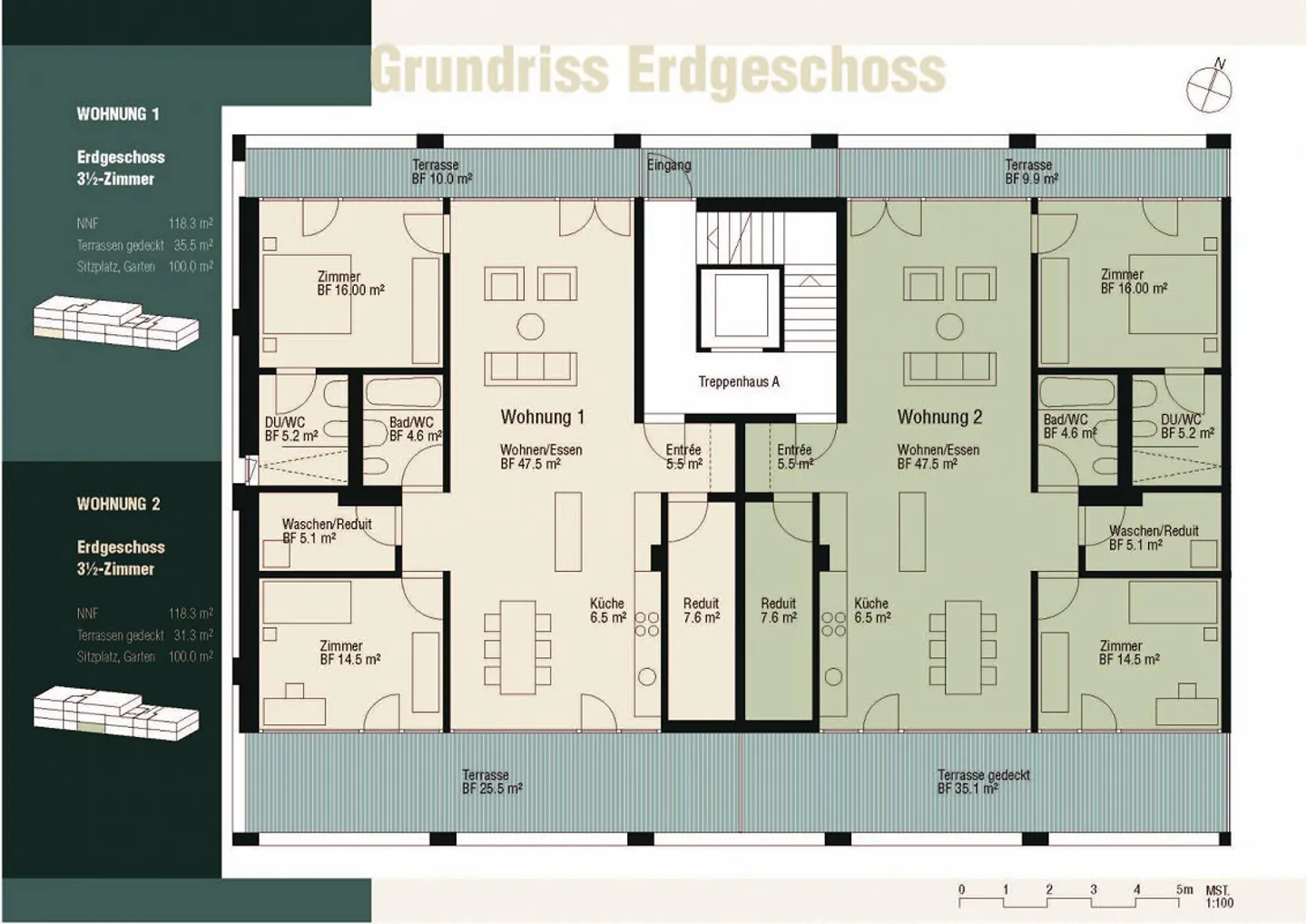 Appartement de 3,5 pièces au rez-de-chaussée à louer - Photo 11 sur 11