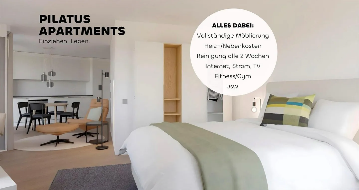 Unique en Suisse centrale : Appartement MOVEment dans la tour Pilatus - Photo 4 sur 10