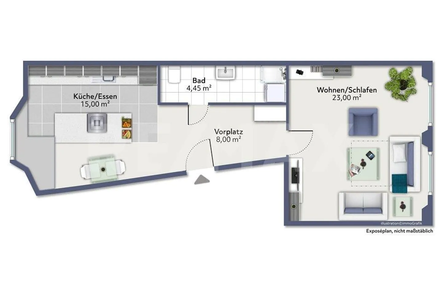 Charming 2-room apartment in the old town of Eglisau – 3 minutes ... - Photo 6 of 6