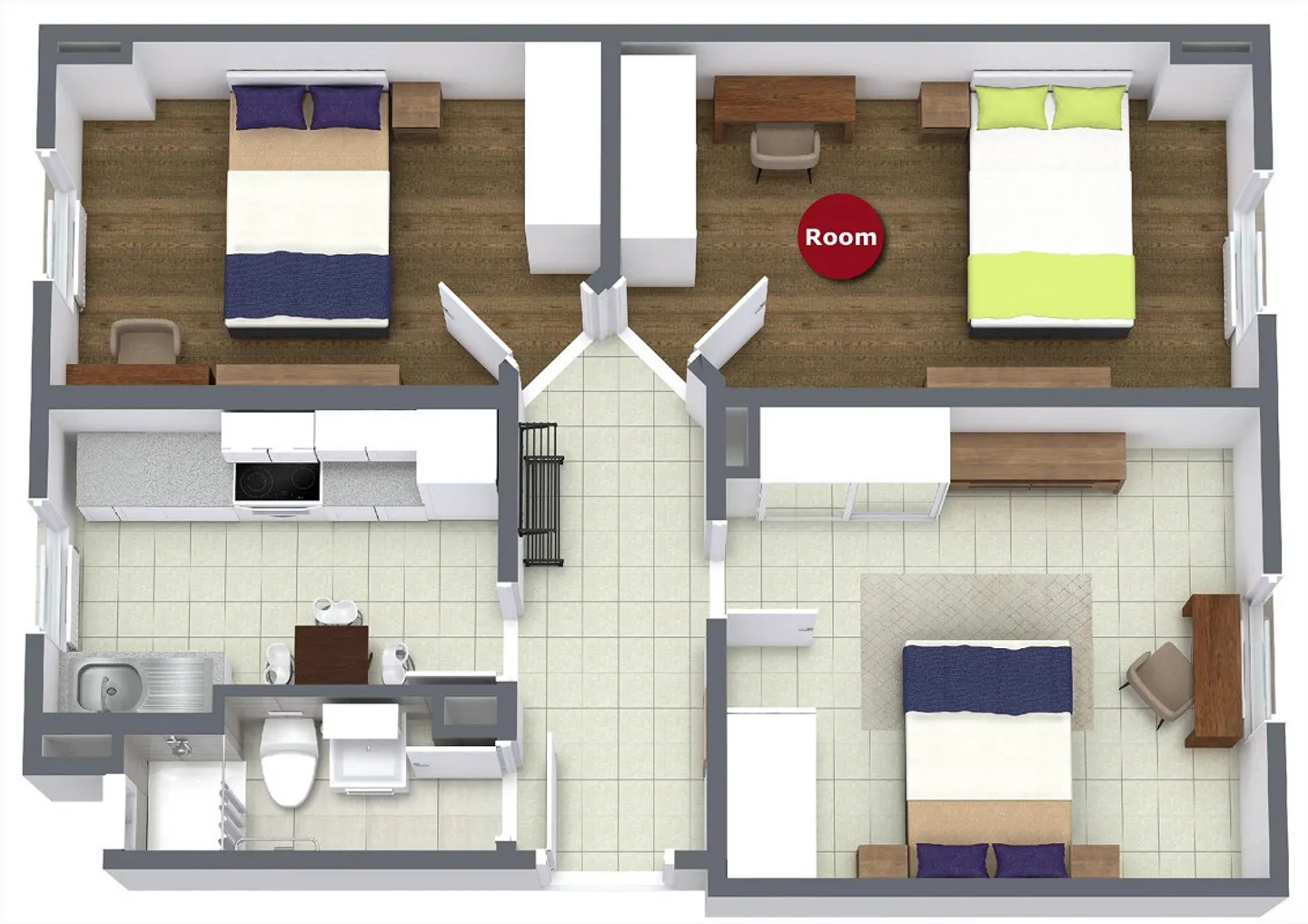 Furnished Room in Modern Apartment - Photo 2 of 12