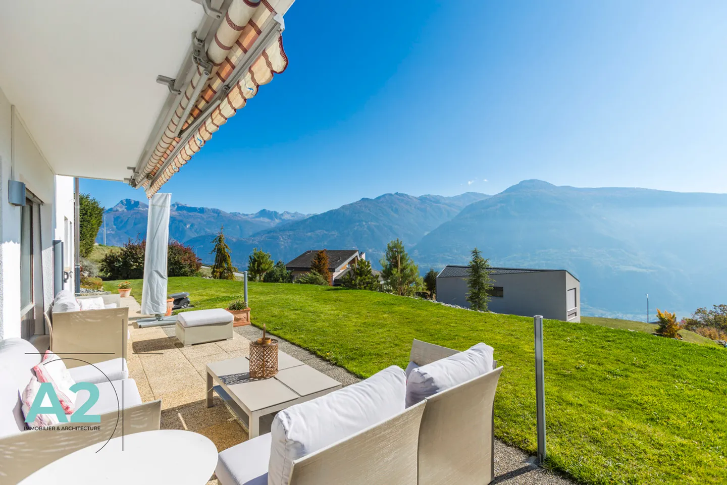 LOCATION A L'ANNEE : Villa  A 5 minutes en voiture de Crans-Montana - Foto 14 di 21