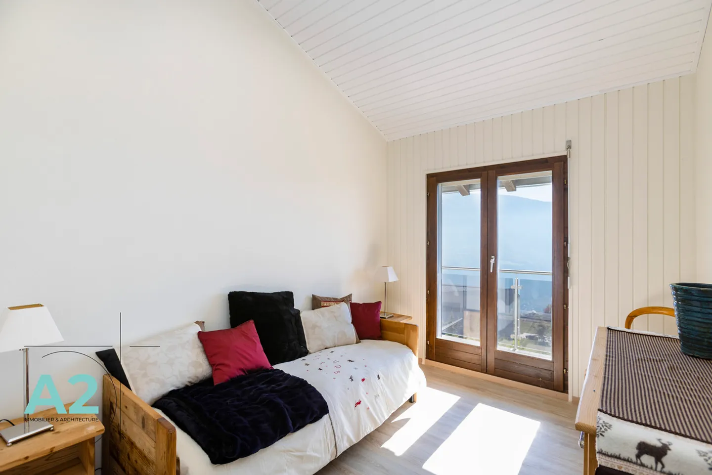 LOCATION A L'ANNEE : Villa  A 5 minutes en voiture de Crans-Montana - Foto 16 di 21