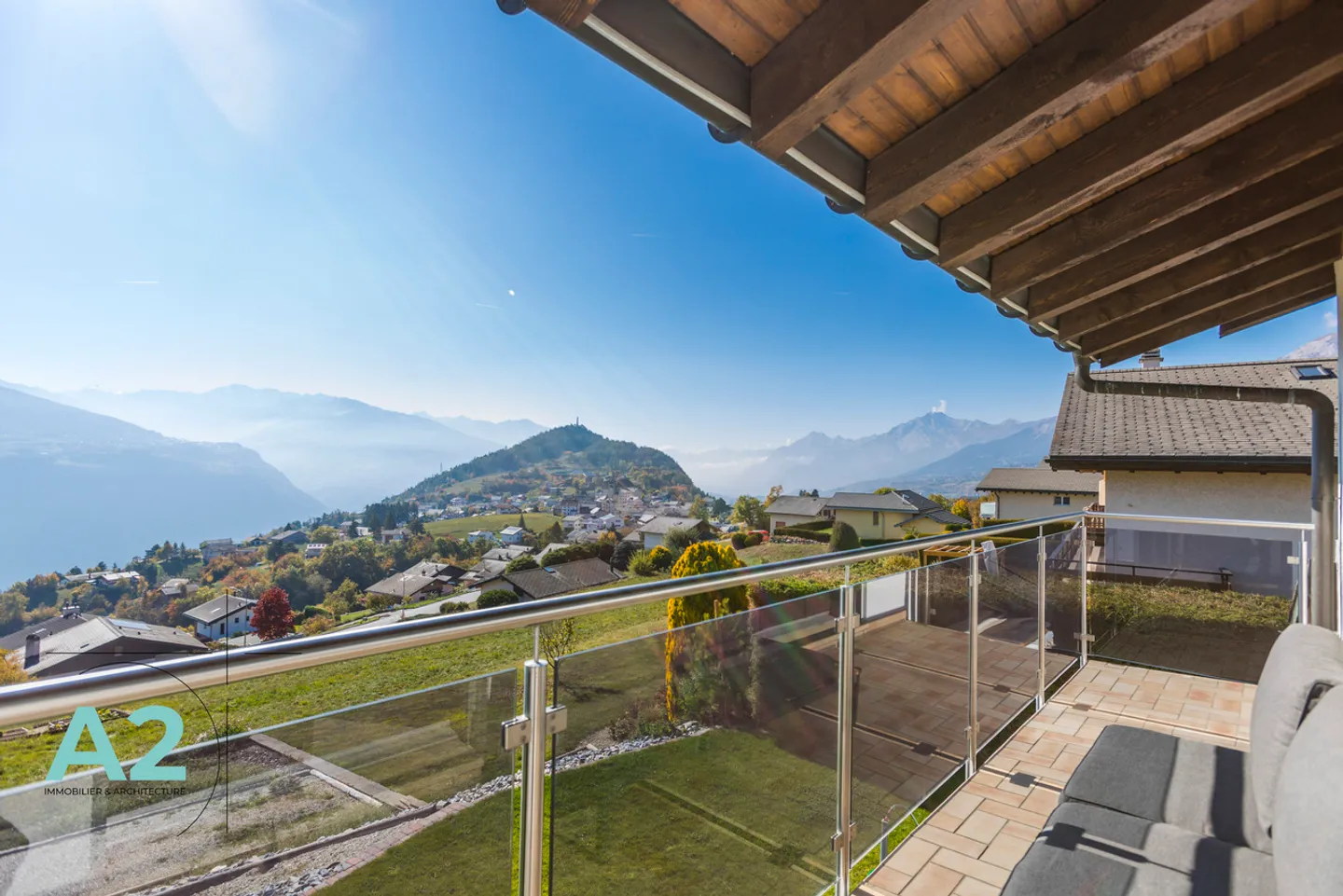 LOCATION A L'ANNEE : Villa  A 5 minutes en voiture de Crans-Montana - Foto 21 di 21