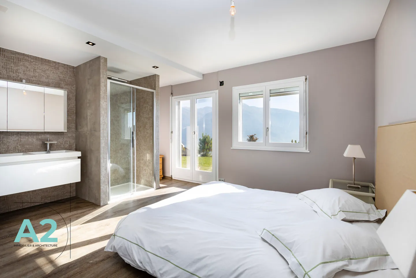 LOCATION A L'ANNEE : Villa  A 5 minutes en voiture de Crans-Montana - Foto 18 di 21