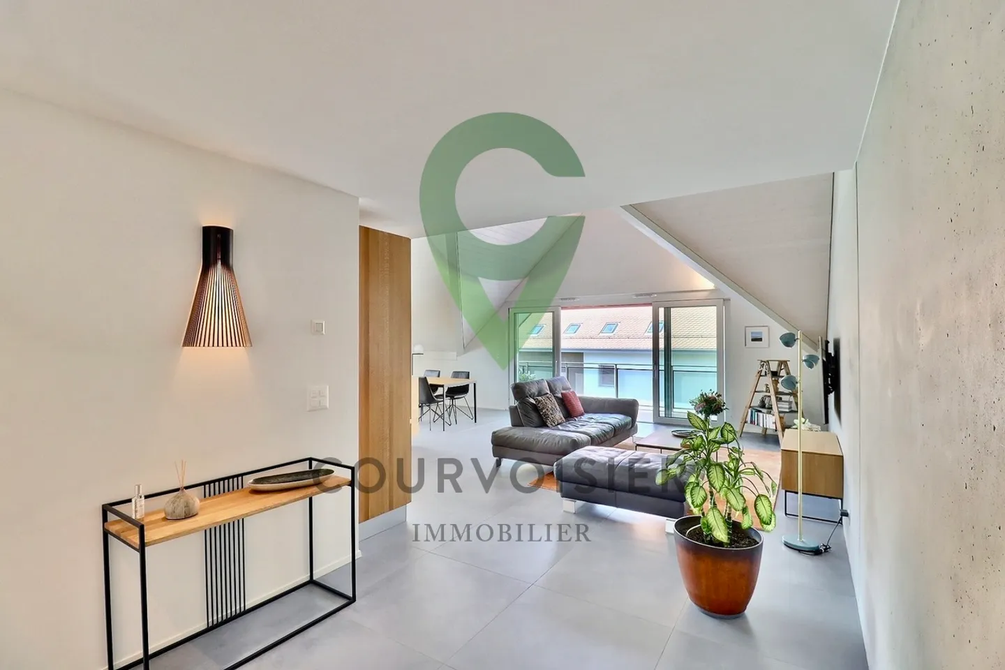 Wunderschöne neue Duplex-Penthouse mit atemberaubendem Blick auf den Mont-Blanc - Foto 1 von 14