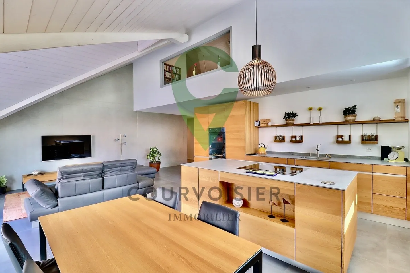 Wunderschöne neue Duplex-Penthouse mit atemberaubendem Blick auf den Mont-Blanc - Foto 2 von 14