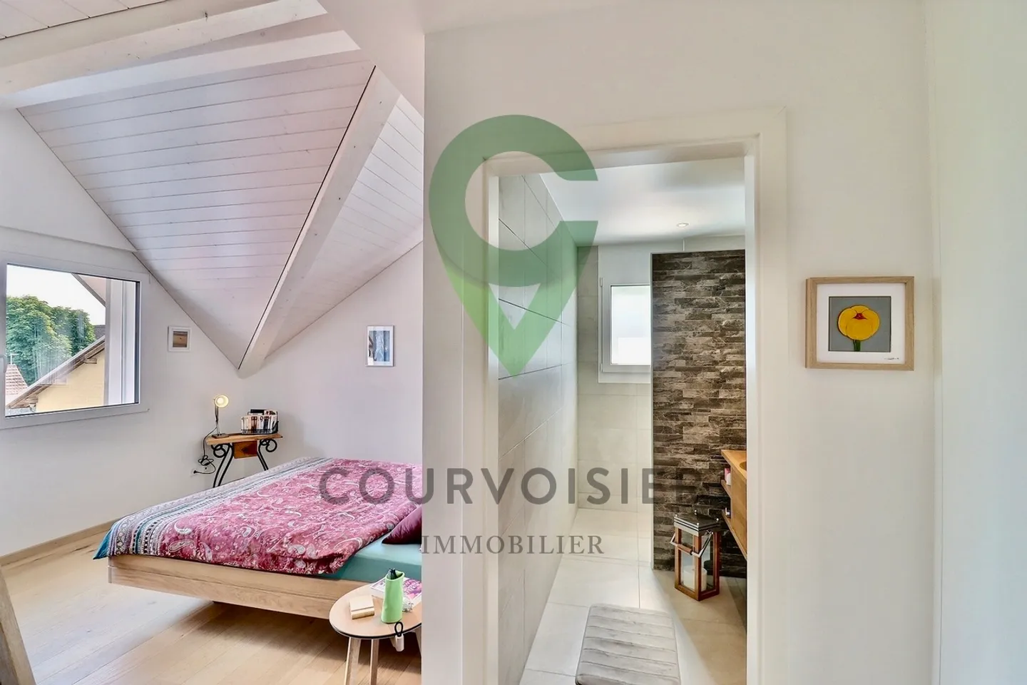 Wunderschöne neue Duplex-Penthouse mit atemberaubendem Blick auf den Mont-Blanc - Foto 7 von 14