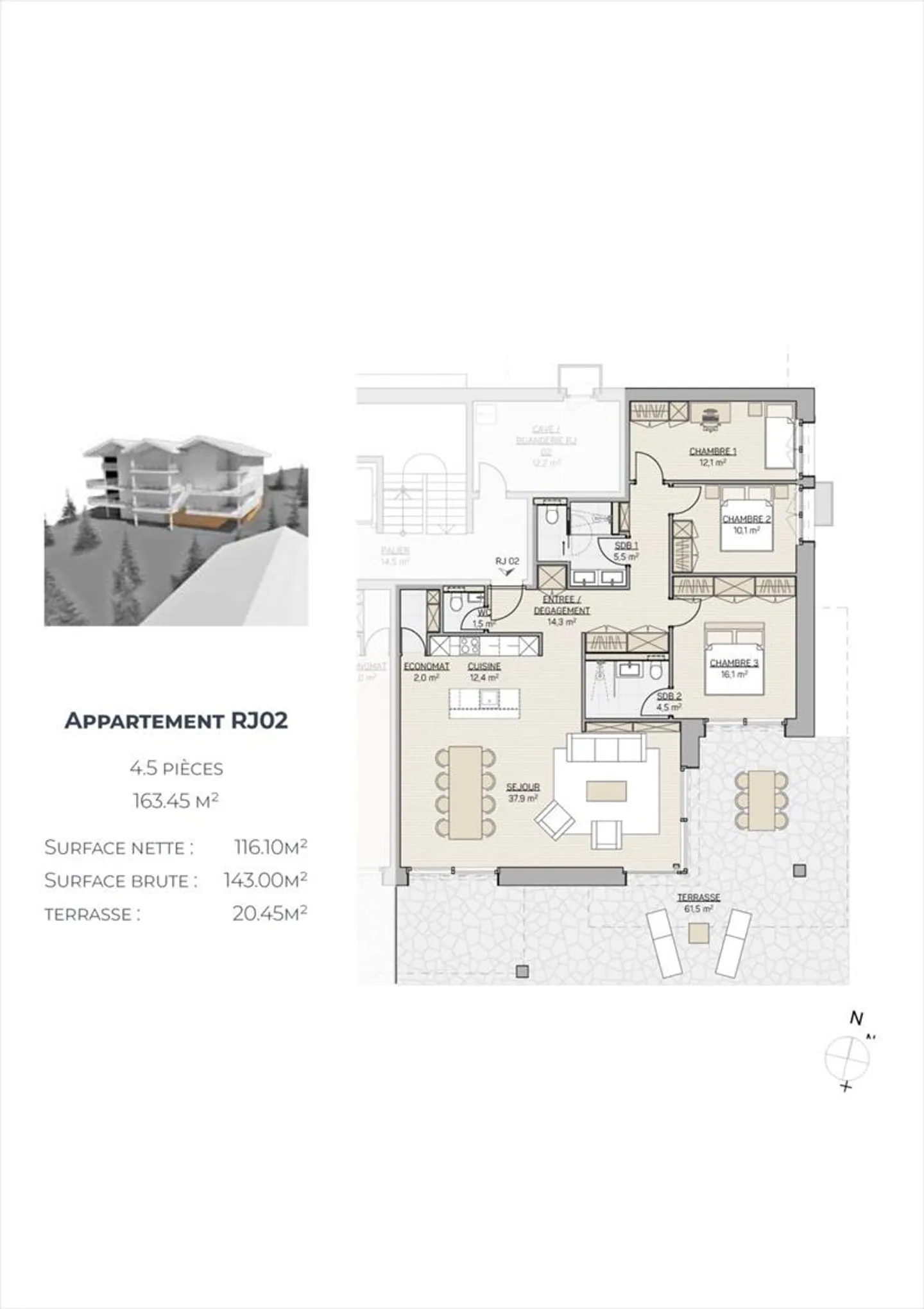 Crans-Montana, 4.5 Room Apartment with High Prestige on the Ground Floor with View - Photo 10 of 12