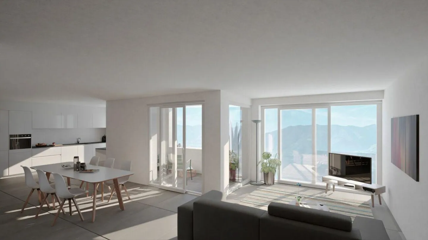 ORSELINA - grande 3 1/2 locali, vista lago, Garage-box al piano - Foto 1 di 12