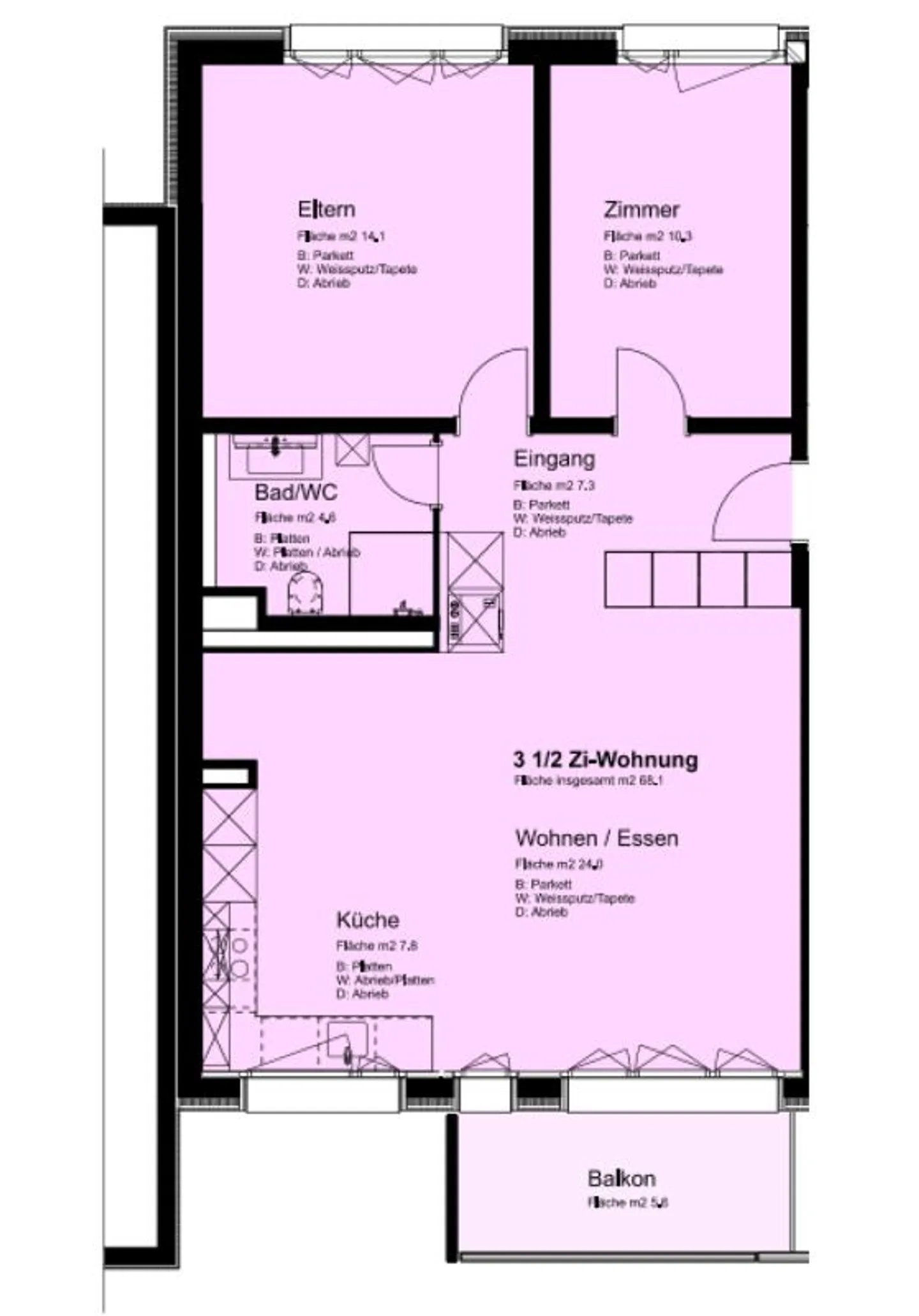 Appartement rénové avec vue sur le Pilatus - Photo 8 sur 8