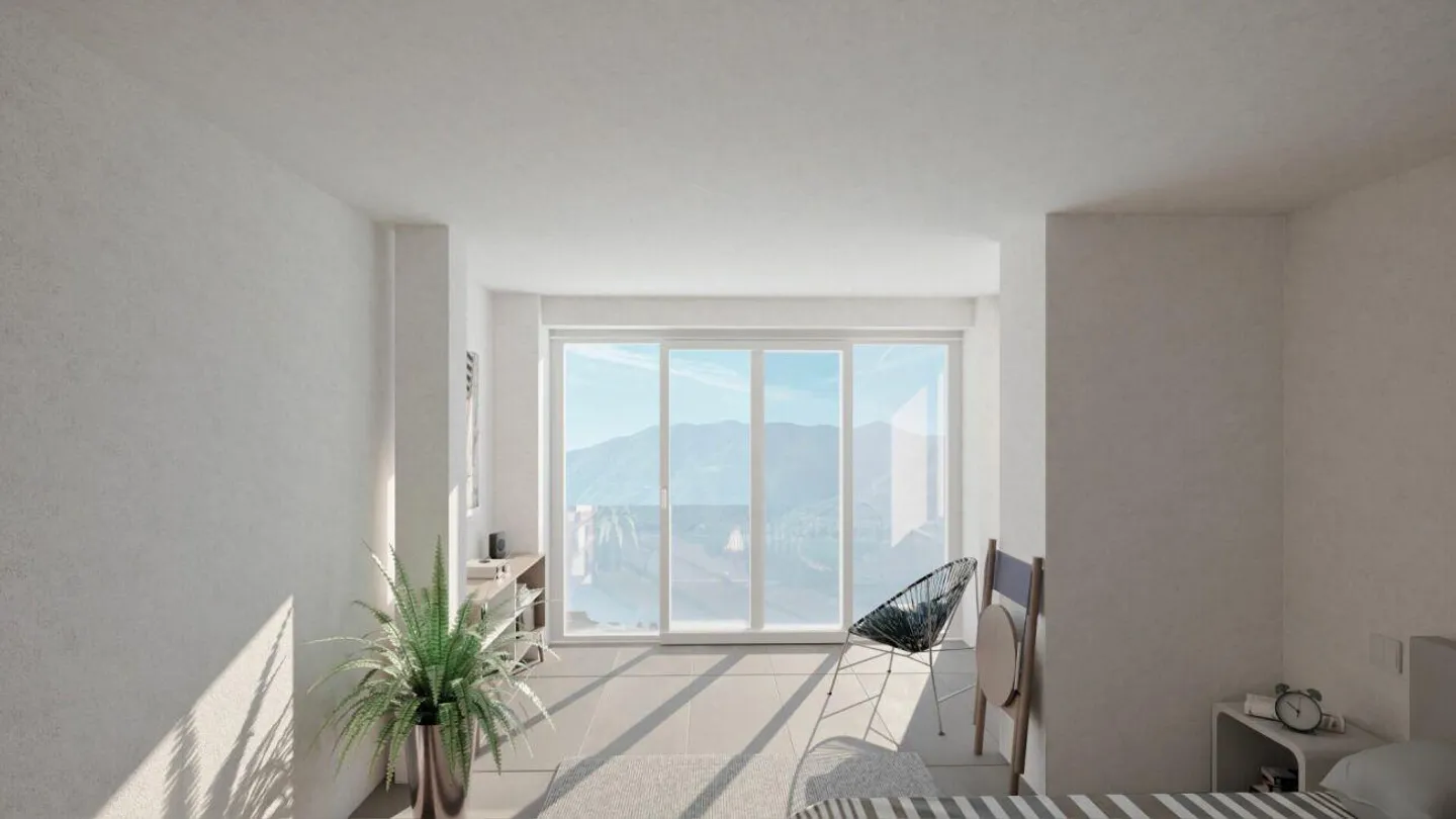 ORSELINA - grande 3 1/2 locali, vista lago, Garage-box al piano - Foto 4 di 12