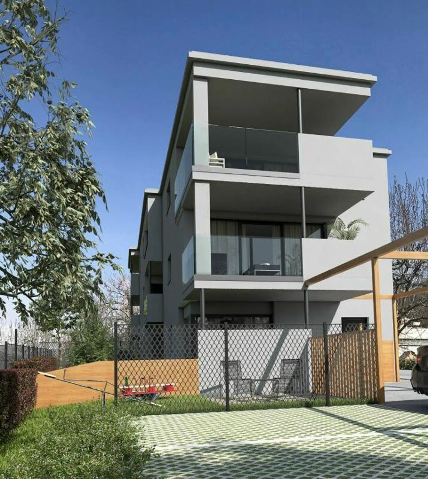 DUPLEX-WOHNUNG 3.5 ZIMMER MIT GARTEN - NEUBAU - Foto 1 von 5