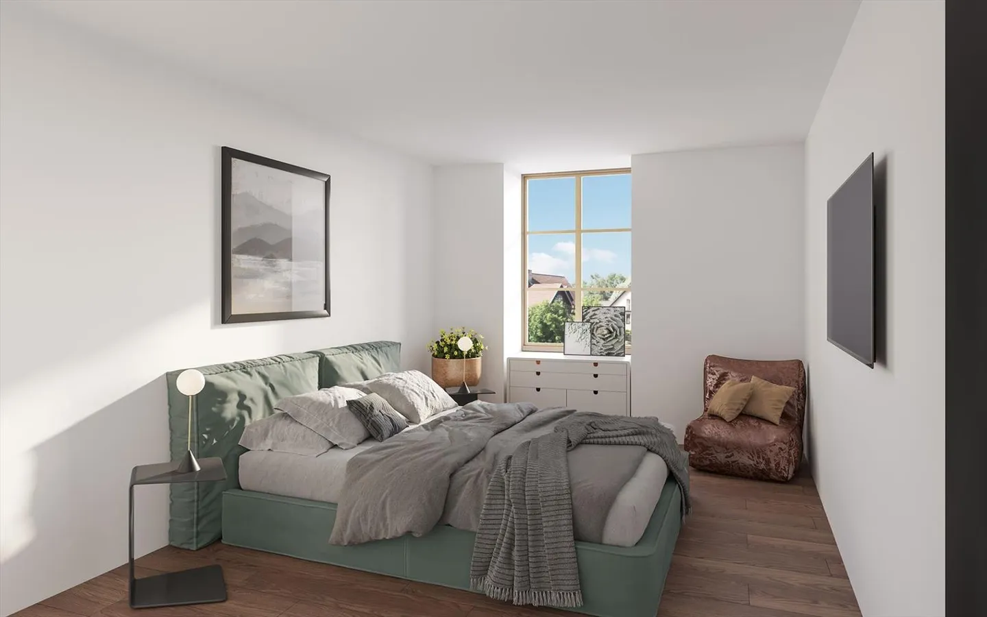 La Sarraz, appartement neuf 2.5 pièces, 75 m2 au rez avec jardin - Photo 9 sur 13