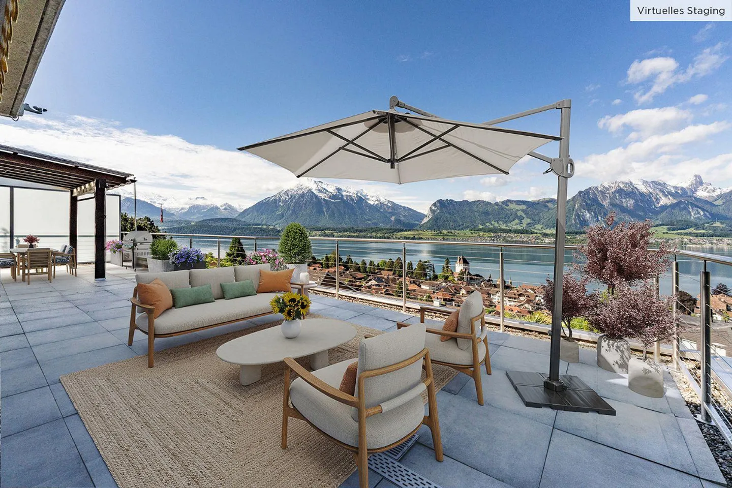 Charmantes Terrassenhaus mit Aussicht - Foto 4 von 13