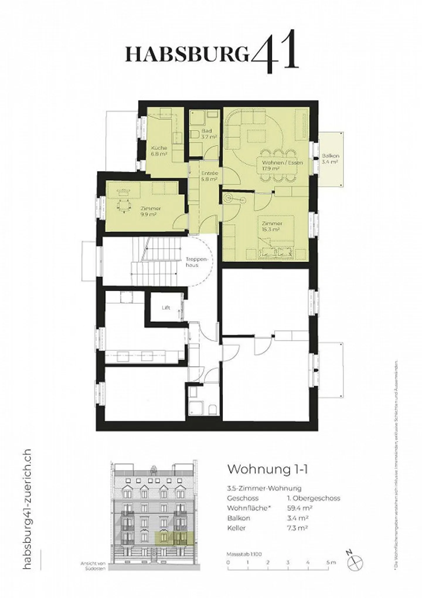Habsburg 41 - Zurich - Photo 6 of 6