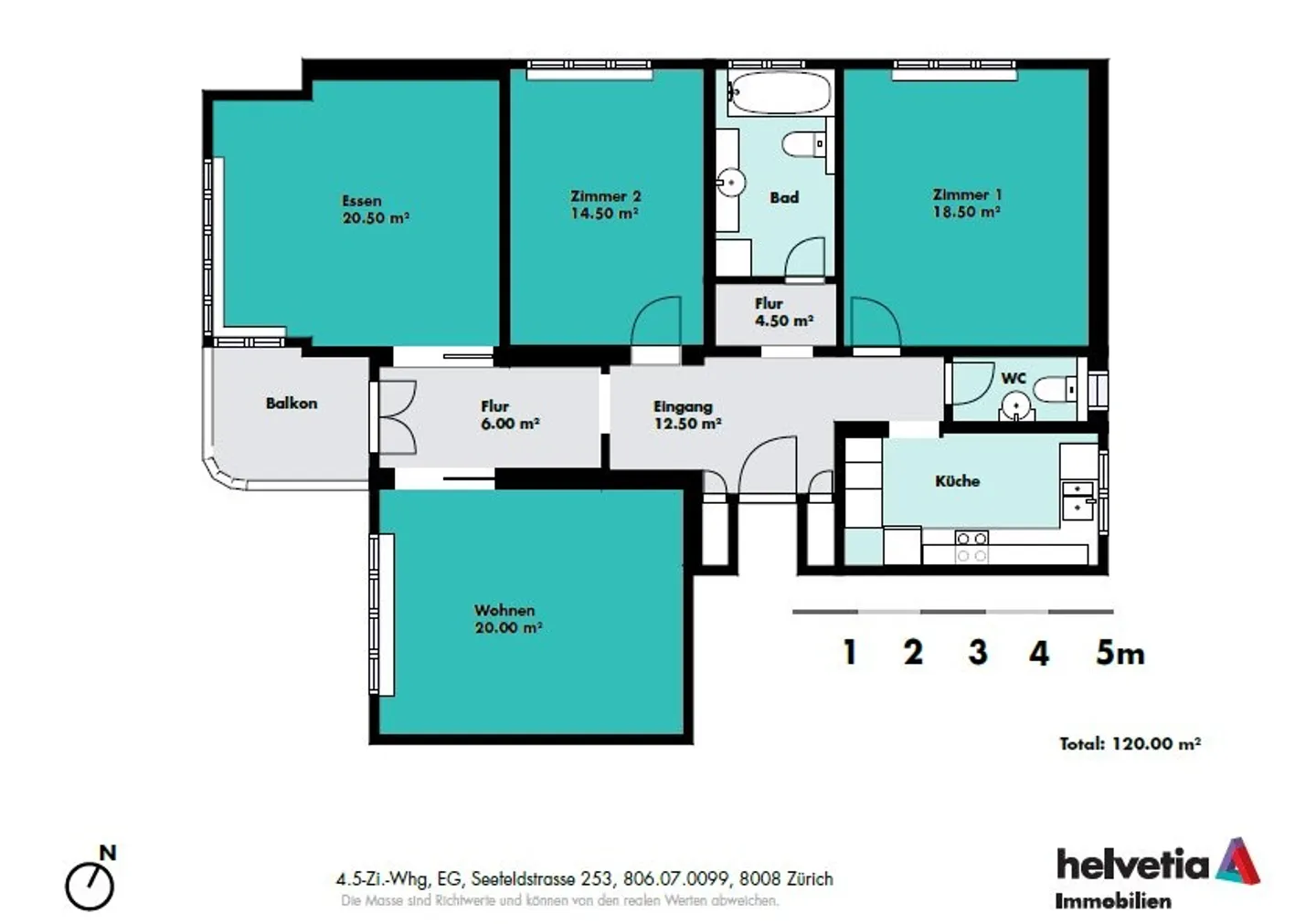 Appartement spacieux de 4,5 pièces à Seefeld - Photo 8 sur 9