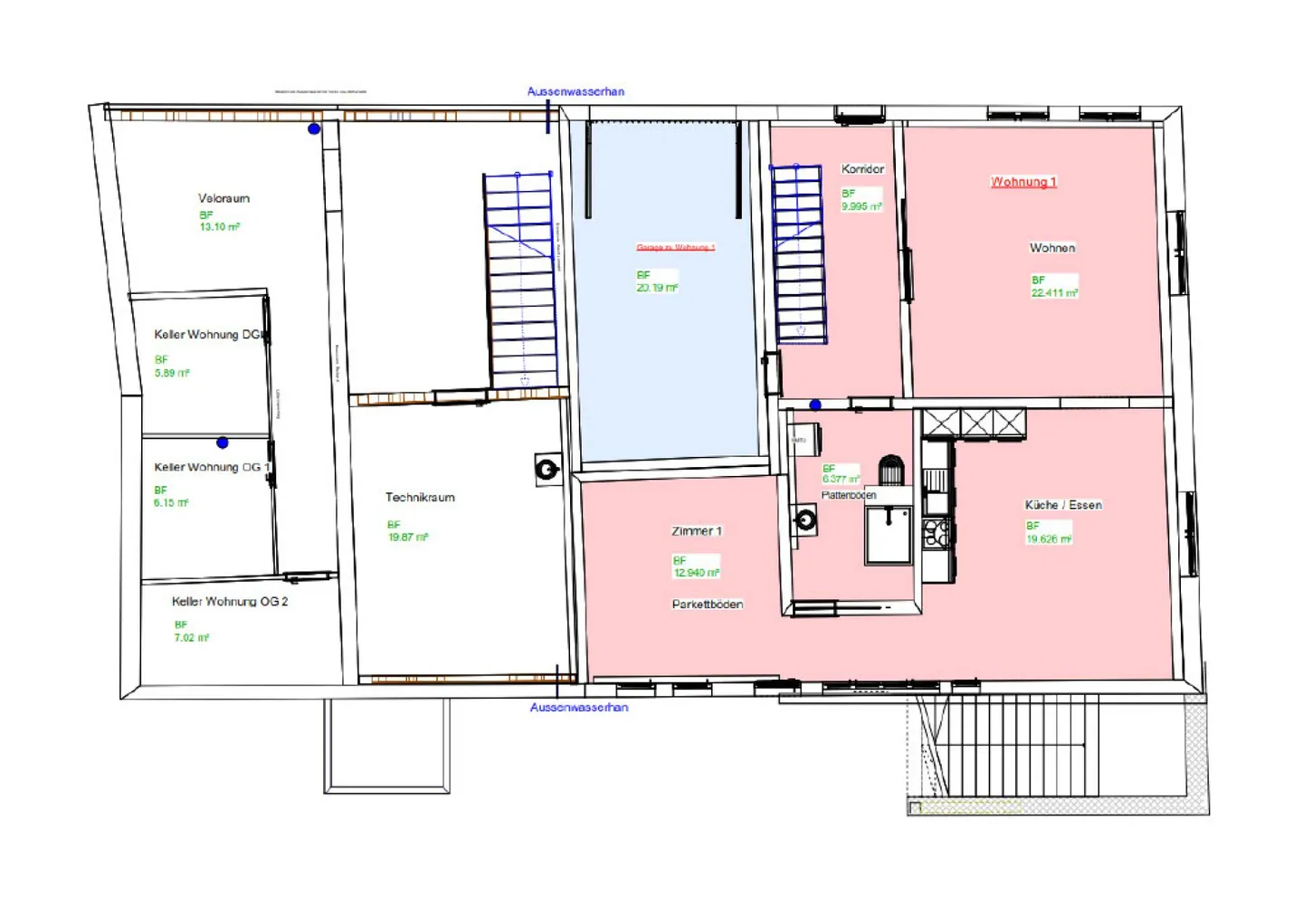 Appartement en duplex attrayant de 3½ pièces dans un emplacement calme à Buchberg - Photo 9 sur 9