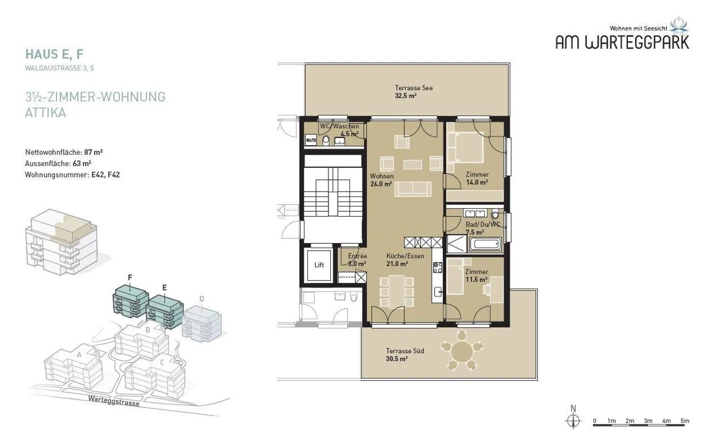 Attikawohnung mit traumhafter Seesicht - Foto 9 von 9