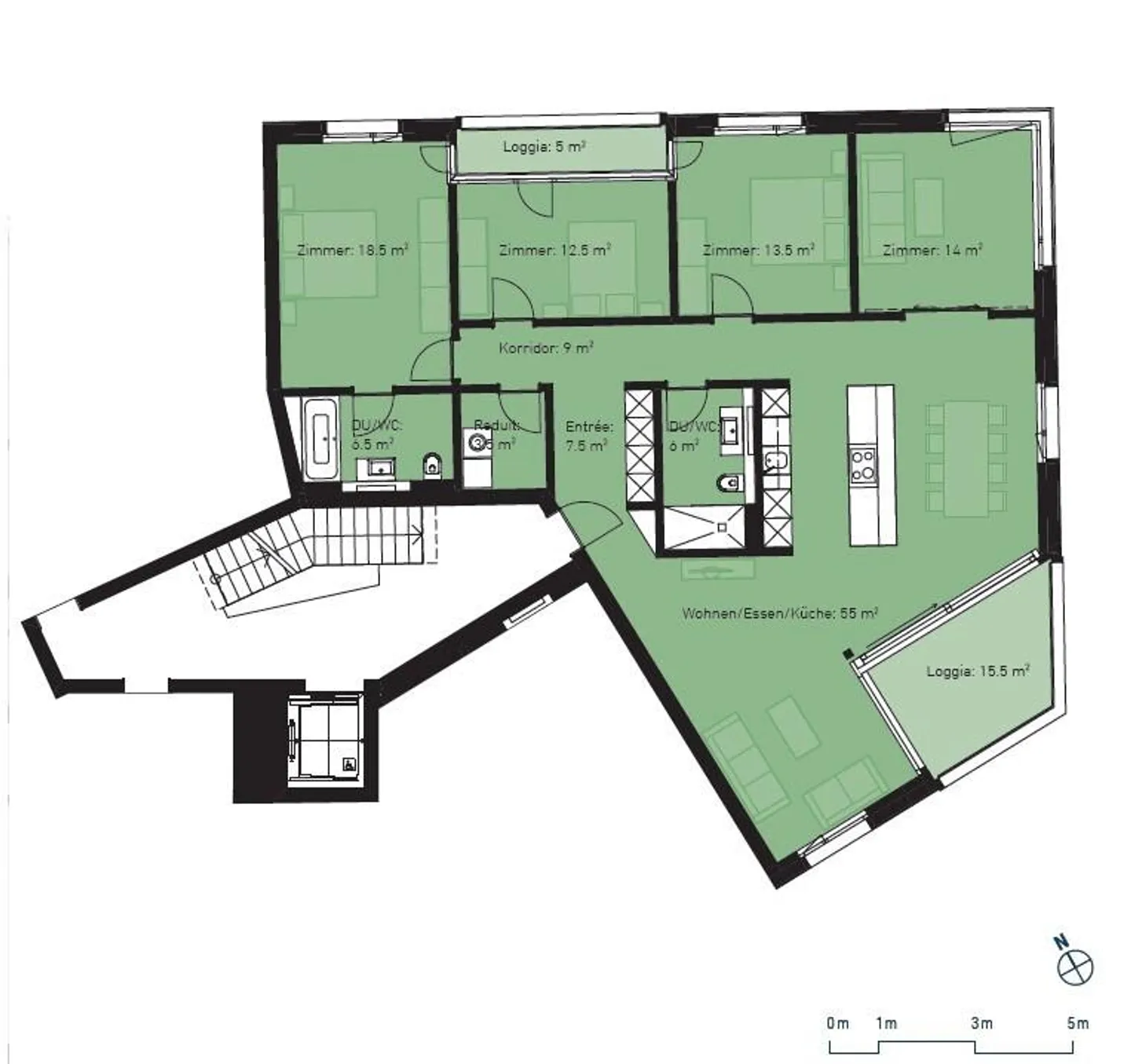 Appartement 5.5 pièces - Votre nouveau chez-vous vous attend - Photo 11 sur 11