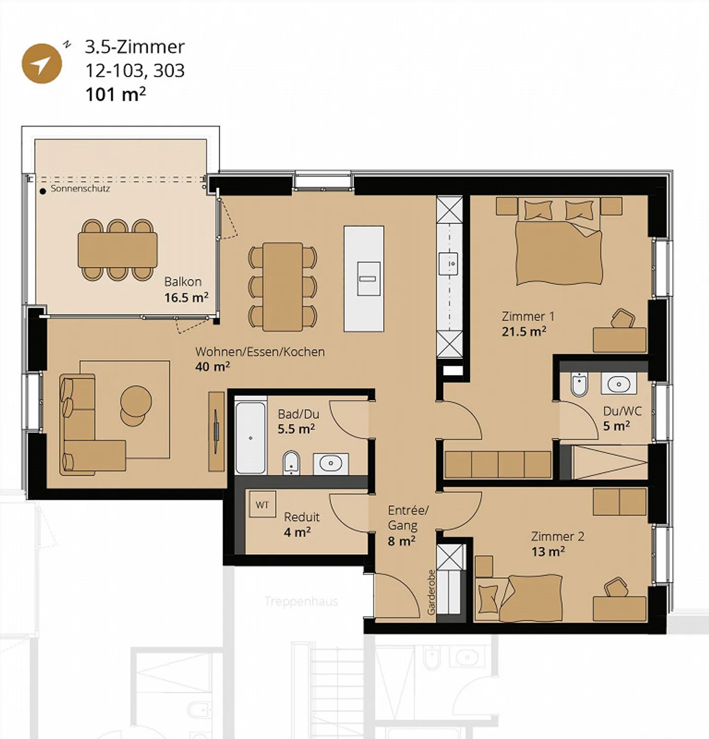 Modern, central, flexible: Your new home at salzhof-süd.ch - Photo 9 of 13